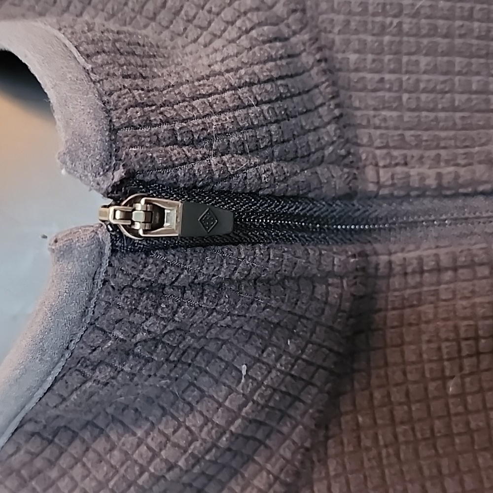 Eddie bauer grid fleece quarter zip - Picture 3 of 5
